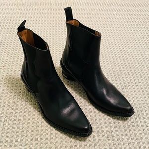 Toga Pulla designer leather boots Japanese western goth 40 biker Virilis